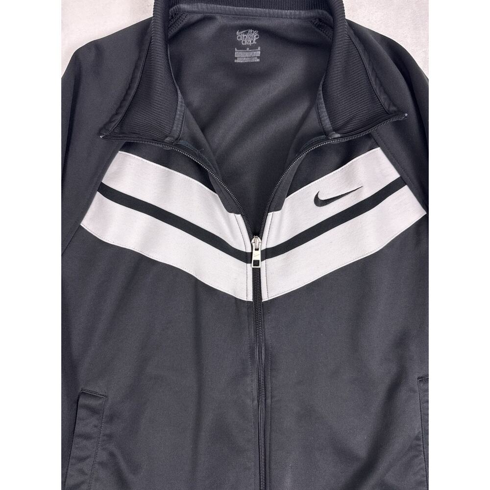 Men’s Nike Track Jacket Large Black Athletic Dept Full Zip Swoosh - Picture 3 of 8